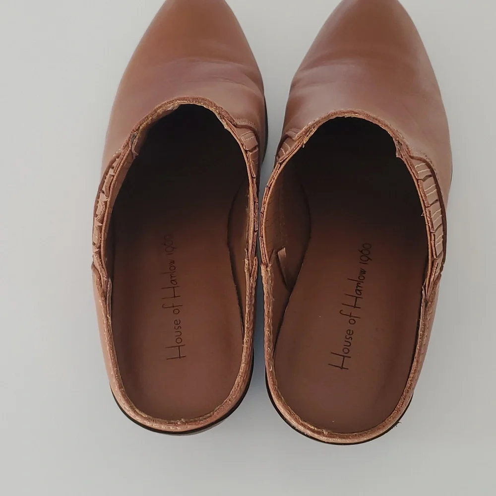 House of Harlow 1960 "Rowen" Western Slip-On Mule in Wheat-Colored Brown… - Picture 7 of 9